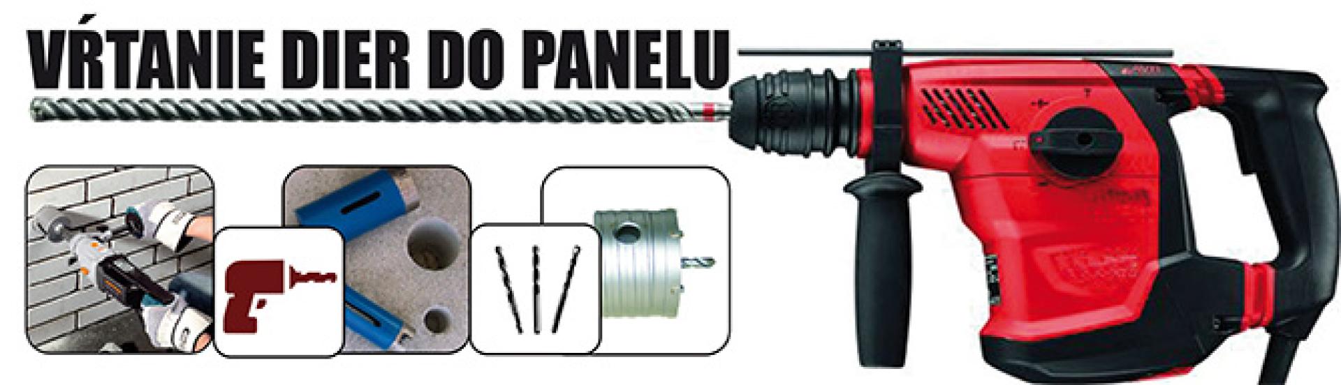 Vŕtanie dier do panelu